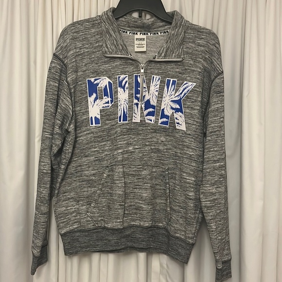 PINK Victoria's Secret Tops - Grey Victoria’s Secret PINK pullover